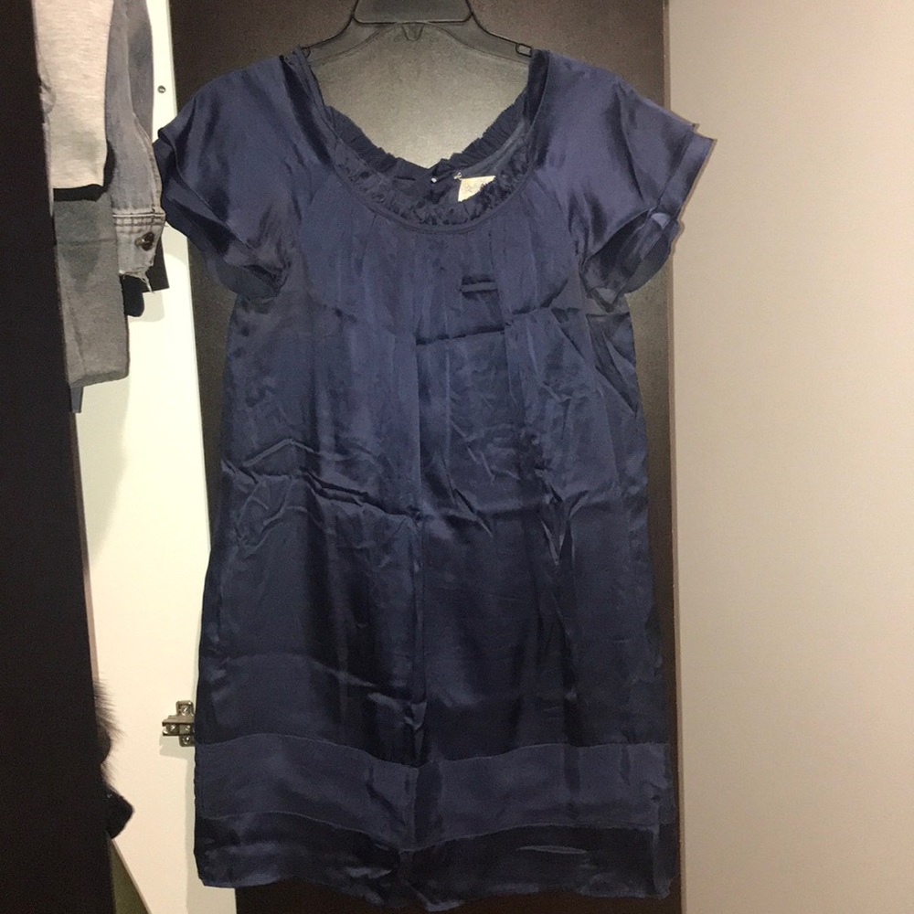 TWISTED HEART SILK DRESS